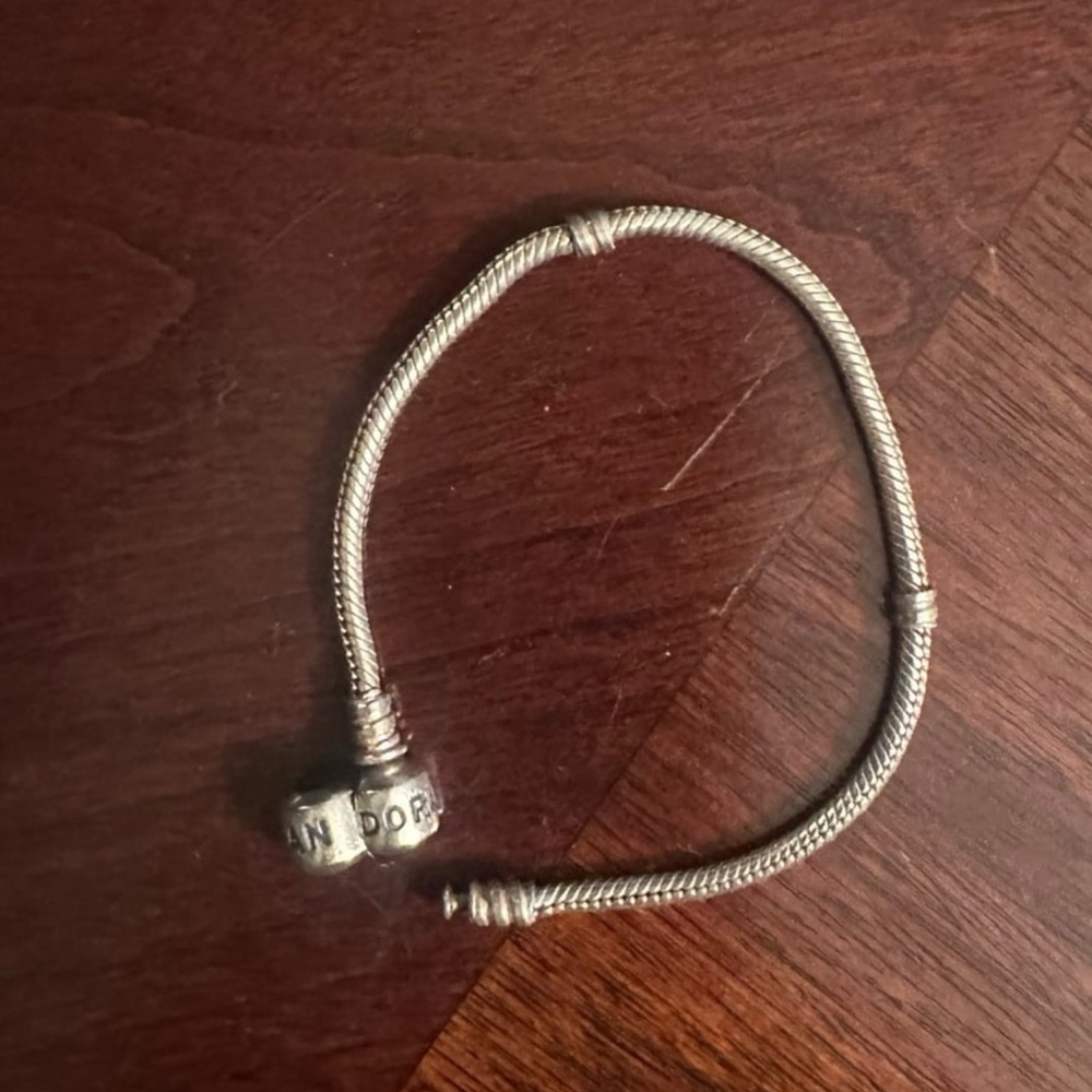 Classic Pandora sterling silver charm bracelet